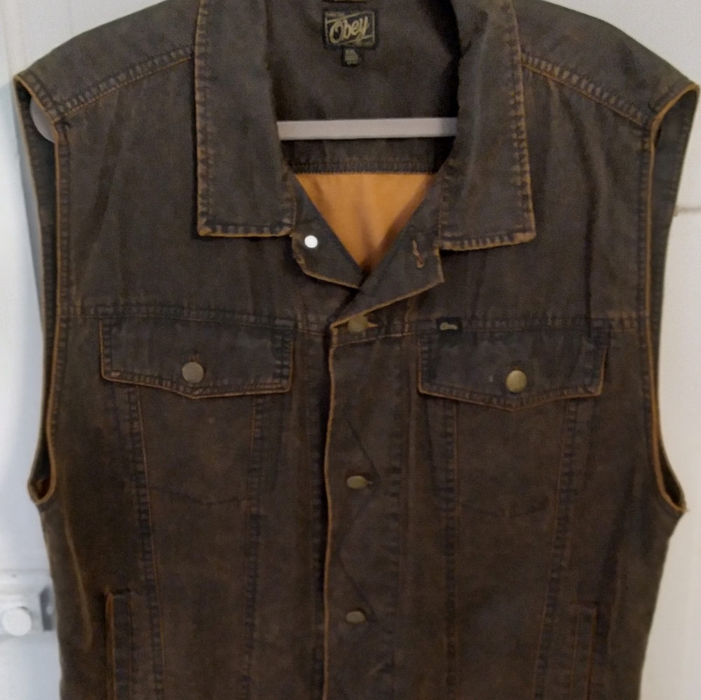 Obey Motorcycle Style Vest